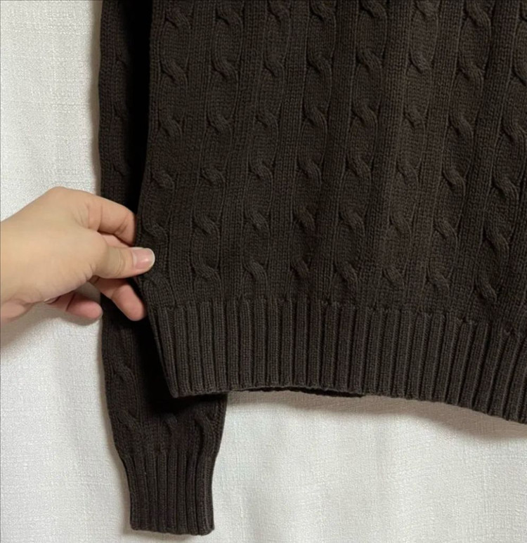 폴로 랄프로렌 꽈배기 케이블 니트 스웨터 S 이미지