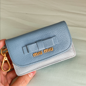 미우미우 마드라스 카드지갑