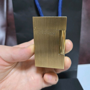 [한정판,풀세트] 듀퐁라이터 라인2 신형 ca16625 아뜰리에 브러쉬드 금장 쌍불 듀퐁 라이타