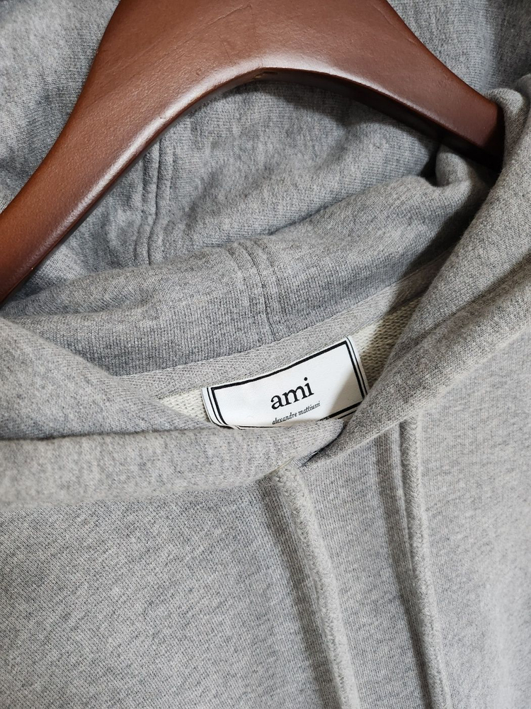 L 아미 그레이 스몰 하트 남성 후드티 A20HJ008 이미지