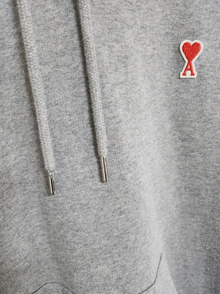 L 아미 그레이 스몰 하트 남성 후드티 A20HJ008 이미지