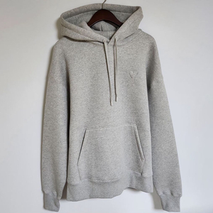 L 아미 그레이 엠보싱 하트 후드티 USW227 이미지