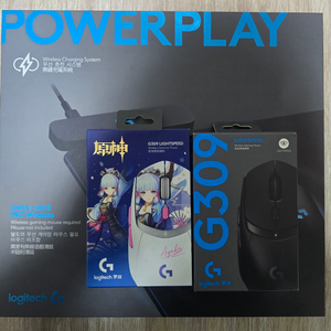 로지텍 G309 (블랙+아야카에디션, 병행수입) + 파워플레이(국내정품) 세트 - 미개봉 이미지