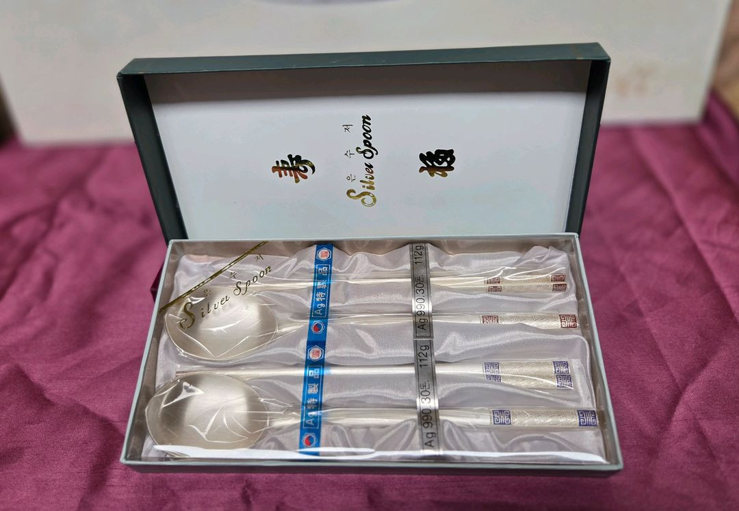 *은수저 990.60돈 부부세트 미사용--5