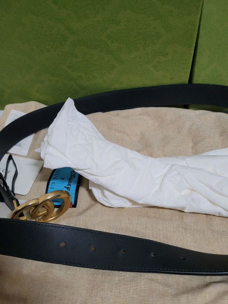 구찌 GG 마몬트 금장 벨트--9