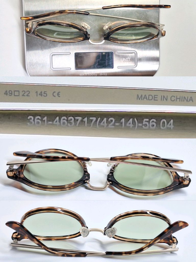 유니클로 보스턴 콤비네이션 선글라스 겸 안경테 일본 수입 y2k 아이웨어 361-463717(42-14)-56 04--4