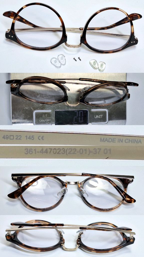 유니클로 보스턴 콤비네이션 선글라스 겸 안경테 일본 수입 y2k 아이웨어 361-447023(22-01)-37 01--7