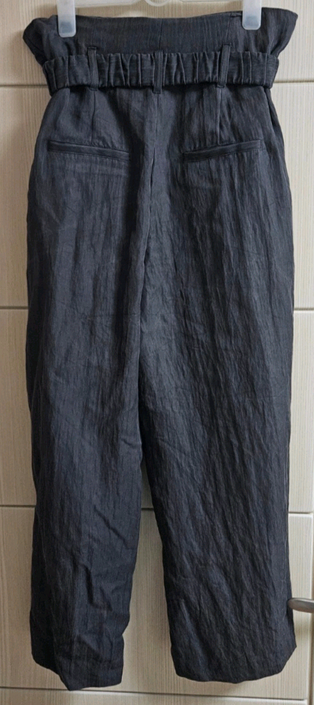 [새상품]자라(ZARA) 링 벨트 웨이스트 와이드 팬츠 바지--3