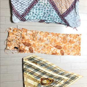 밀라숀 바비에리 머플러 및 숄 등등 일괄판매