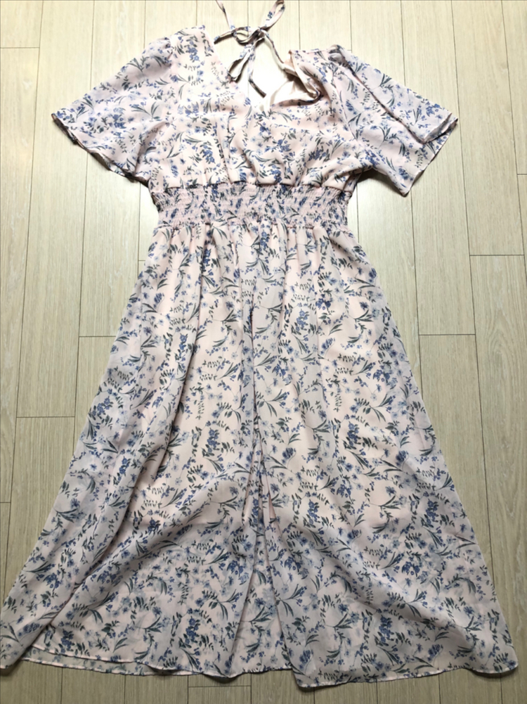 새상품 플라워 패턴 원피스 3개 일괄--1