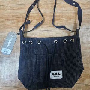 코듀로이 숄더백