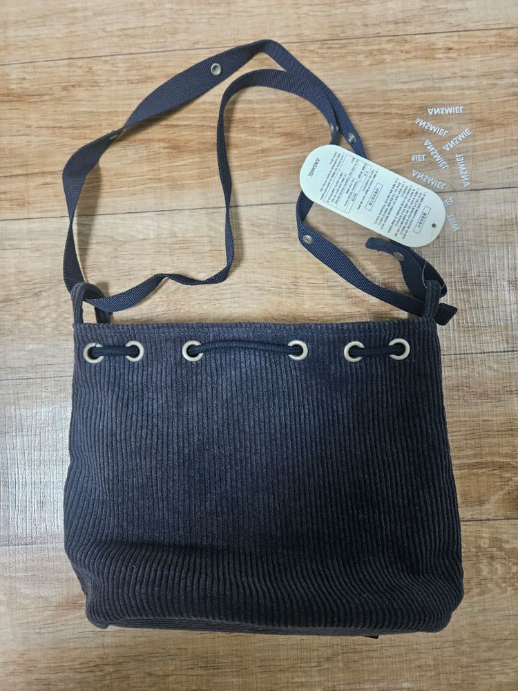 코듀로이 숄더백--1