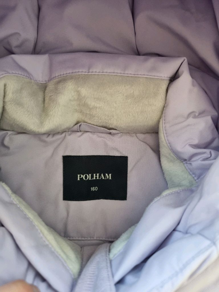 폴햄키즈 롱 구스 다운패딩 160 보라--2