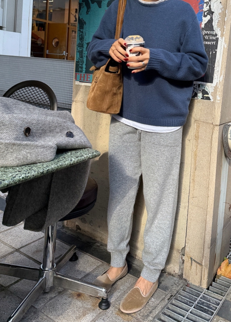 디그리스 Digris 홀리 조거팬츠(울캐시미어 니트 팬츠)--3