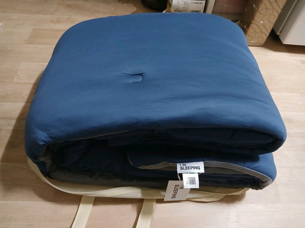 아임슬리핑 투톤 차렵이불 새상품--1