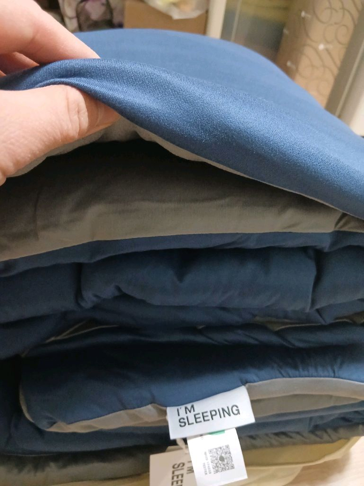 아임슬리핑 투톤 차렵이불 새상품--2