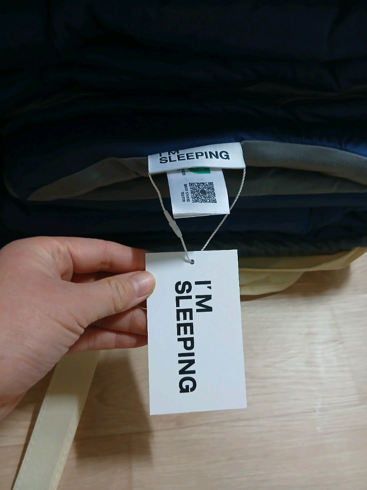 아임슬리핑 투톤 차렵이불 새상품--3