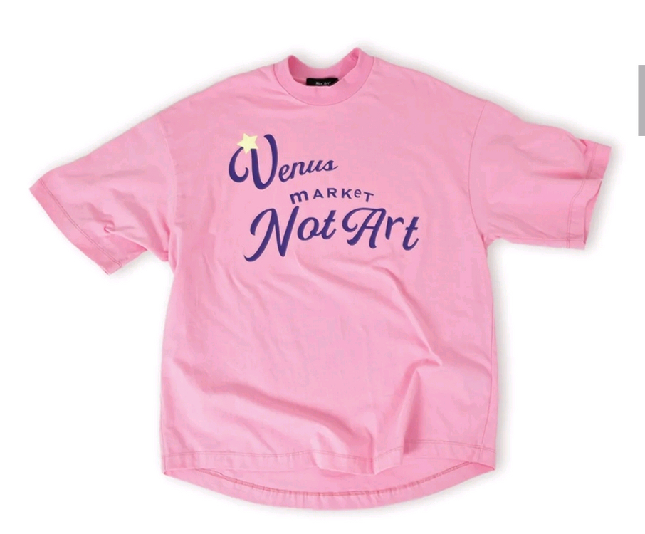 핑크 분홍색 별 프린팅 반팔티 반소매 티셔츠 이미지