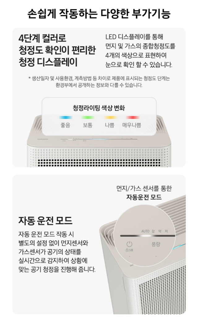 삼성전자 블루스카이 3100 공기청정기 AP70F03102RTD--2