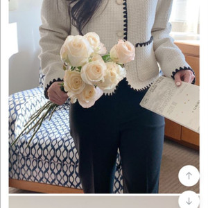 파인땡큐 아이보리 트위드 자켓 FREE 새상품