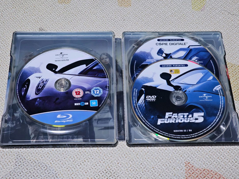 해외판 블루레이+DVD 분노의질주5 한정판 스틸북 이미지