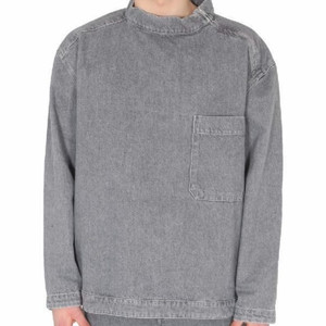 르메르 22SS 스톤그레이 데님 탑 M