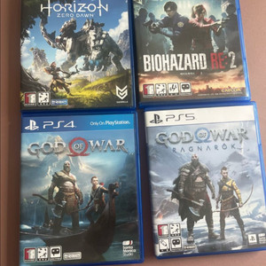 PS4/PS5 게임 타이틀 4종 세트 이미지