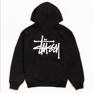 스투시 베이직 후드집업 S(블랙)