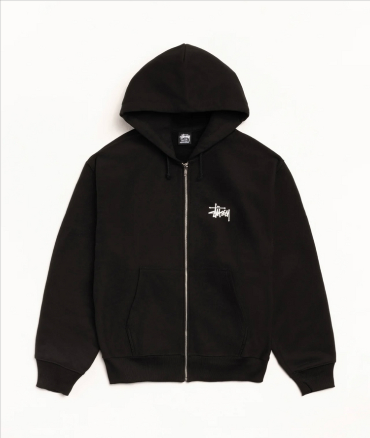 스투시 베이직 후드집업 S(블랙)--1