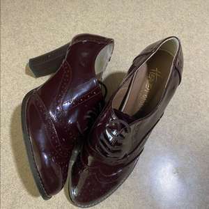 255 수제화 옥스포드 힐 구두