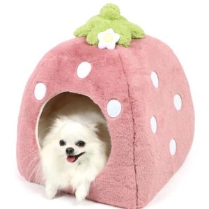 [새제품] 펫파라다이스 딸기 펫 하우스/ 소형 강아지집