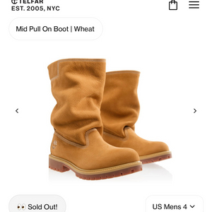 팀버랜드 텔파 미드 풀 온 부츠 위트