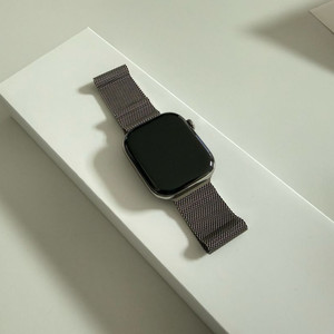 애플워치 11 내추럴 티타늄 46mm 밀레니즈루프 모델