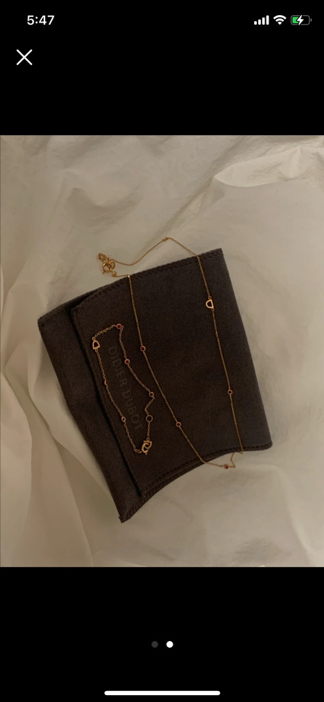 디디에두보 14k 루비 팔찌--2