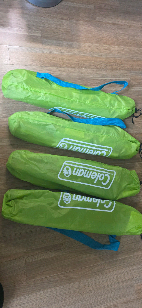 콜맨 캠핑용 좌식의자 의자 4개--1