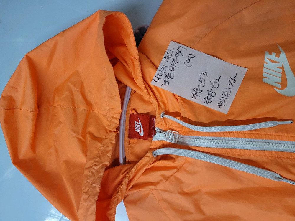 나이키 후드 경량 바람막이 여성 XL--5