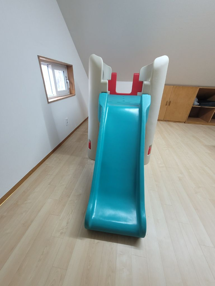 야외 트램폴린과 스텝2미끄럼틀--2