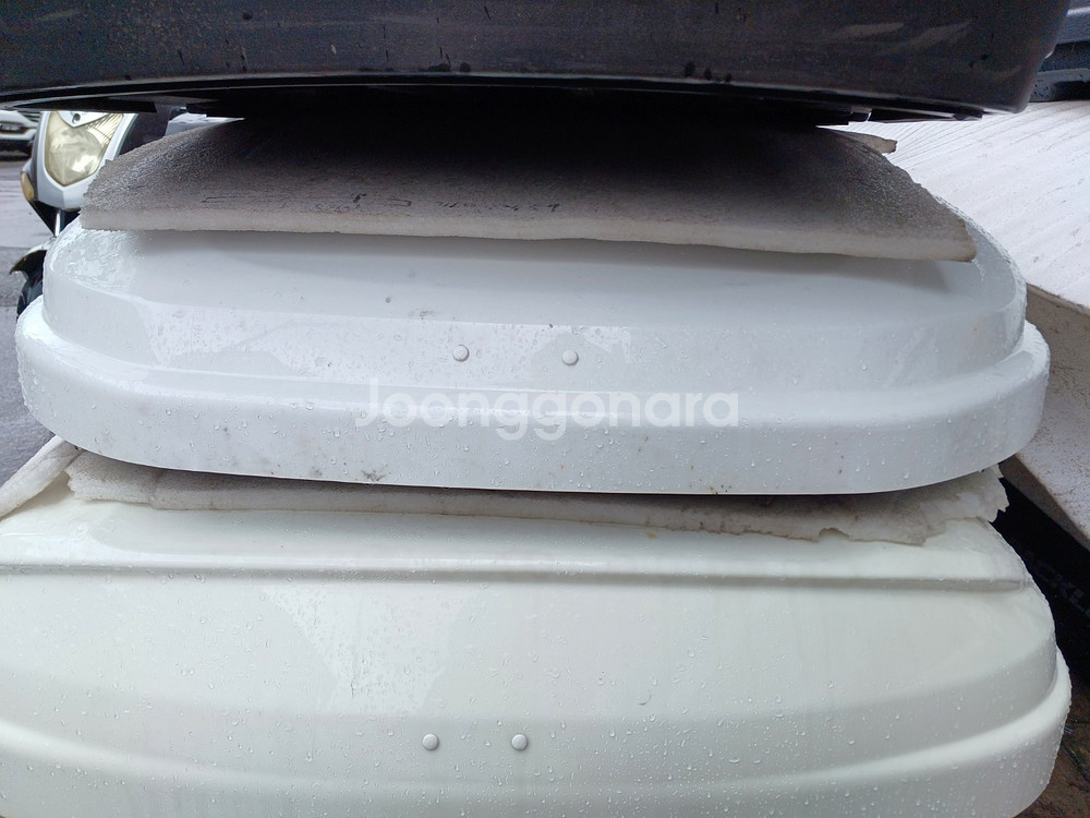 싼타페dm 코토 일체형루프박스(화이트유광) 이미지