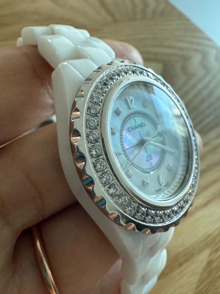 샤넬 j12 화이트 세라믹 시계--1