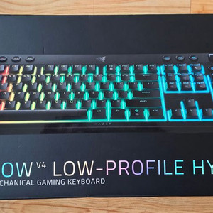 레이저 블랙위도우 v4 로우프로파일 (옐로우축) 팝니다.