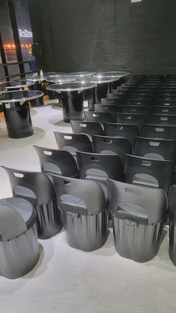 [최저가]스툴 원형 깡통 드럼통 고깃집 수납 식탁 의자--1