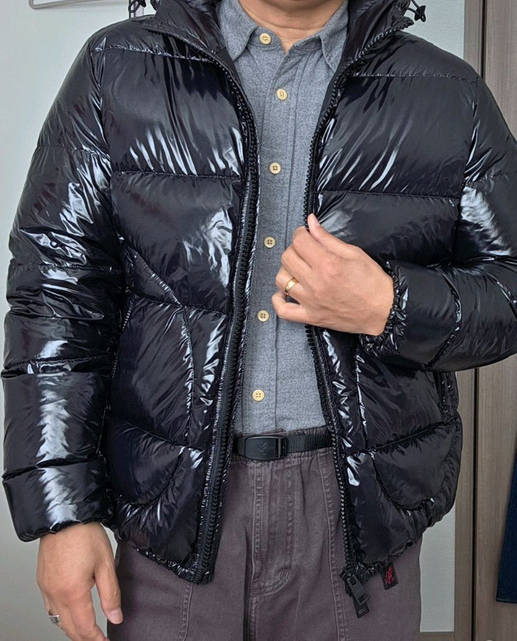 에르노(HERNO)글로스 보머 구스다운 패딩 블랙 (105)자켓 이미지