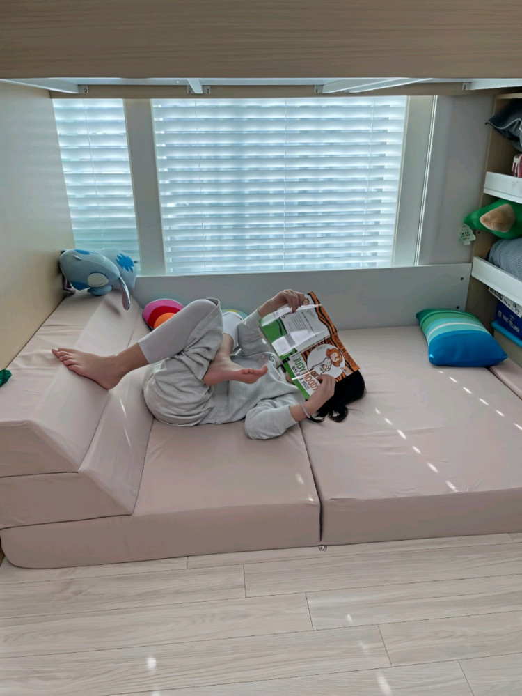 [최저가]4단 접이식 쇼파+매트리스 쇼파베드 방수 침대 이미지