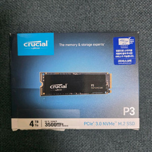 마이크론 Crucial P3 4TB M.2 NVMe SSD