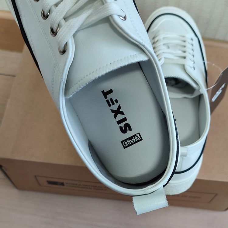 식스핏 가죽스니커즈260 남자 운동화 키높이 새상품 이미지