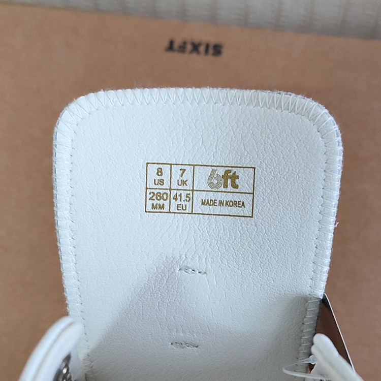 식스핏 가죽스니커즈260 남자 운동화 키높이 새상품 이미지