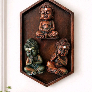삼불 아기부처 인테리어 석고 방향제 벽걸이 장식