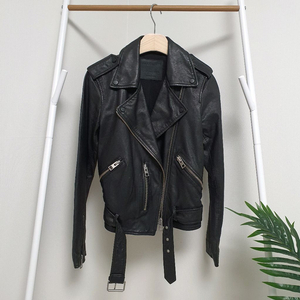 올세인츠 블랙 양가죽자켓