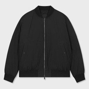 스파오 패딩 블루종 블랙 100