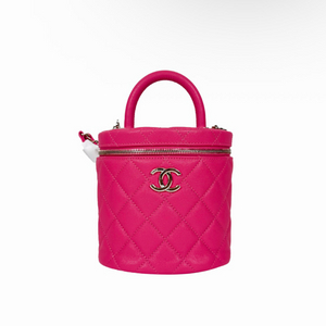 [OS] 샤넬 여성 코코 탑핸들 캐비어 카프스킨 베니티 크로스백 핑크 이미지
